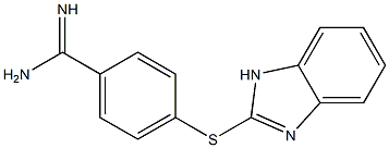 4-(1H-1,3-benzodiazol-2-ylsulfanyl)benzene-1-carboximidamide Struktur
