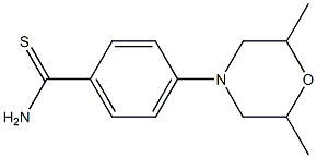 4-(2,6-dimethylmorpholin-4-yl)benzene-1-carbothioamide Structure
