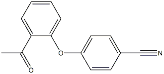 4-(2-acetylphenoxy)benzonitrile 结构式