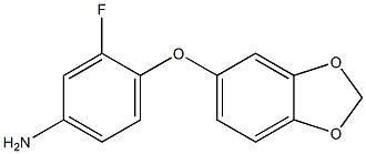 4-(2H-1,3-benzodioxol-5-yloxy)-3-fluoroaniline Structure