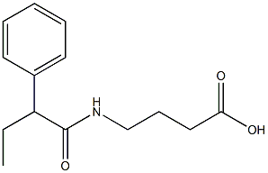 4-(2-phenylbutanamido)butanoic acid Structure