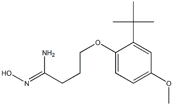 4-(2-tert-butyl-4-methoxyphenoxy)-N'-hydroxybutanimidamide Structure