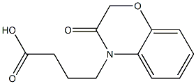 4-(3-oxo-3,4-dihydro-2H-1,4-benzoxazin-4-yl)butanoic acid Structure