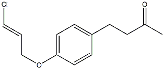 4-(4-{[(2E)-3-chloroprop-2-enyl]oxy}phenyl)butan-2-one Structure