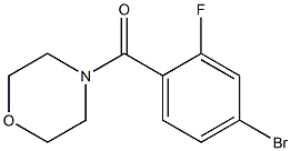 4-(4-bromo-2-fluorobenzoyl)morpholine Structure
