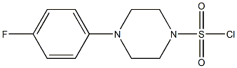 4-(4-fluorophenyl)piperazine-1-sulfonyl chloride 化学構造式