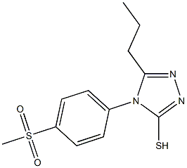 4-(4-methanesulfonylphenyl)-5-propyl-4H-1,2,4-triazole-3-thiol
