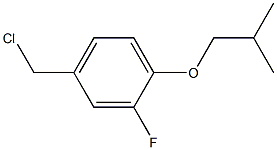 4-(chloromethyl)-2-fluoro-1-(2-methylpropoxy)benzene Struktur