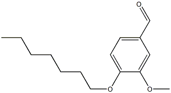 4-(heptyloxy)-3-methoxybenzaldehyde 结构式
