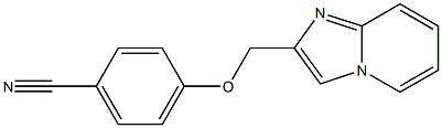 4-(imidazo[1,2-a]pyridin-2-ylmethoxy)benzonitrile Struktur