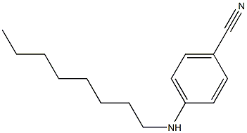 4-(octylamino)benzonitrile Structure