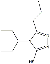 4-(pentan-3-yl)-5-propyl-4H-1,2,4-triazole-3-thiol Struktur