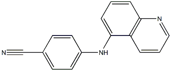 4-(quinolin-5-ylamino)benzonitrile Structure