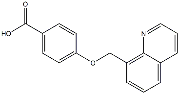 4-(quinolin-8-ylmethoxy)benzoic acid Structure