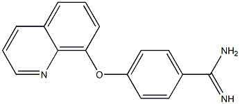 4-(quinolin-8-yloxy)benzene-1-carboximidamide Structure