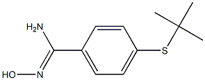 4-(tert-butylsulfanyl)-N'-hydroxybenzene-1-carboximidamide Struktur