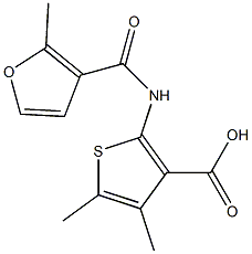 4,5-dimethyl-2-[(2-methyl-3-furoyl)amino]thiophene-3-carboxylic acid Structure