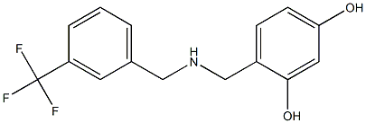 4-[({[3-(trifluoromethyl)phenyl]methyl}amino)methyl]benzene-1,3-diol Structure