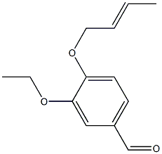 4-[(2E)-but-2-enyloxy]-3-ethoxybenzaldehyde Struktur
