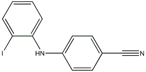 4-[(2-iodophenyl)amino]benzonitrile 结构式