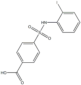 4-[(2-iodophenyl)sulfamoyl]benzoic acid Struktur