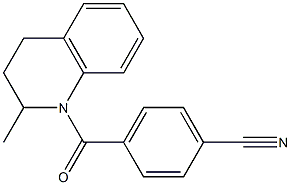 4-[(2-methyl-3,4-dihydroquinolin-1(2H)-yl)carbonyl]benzonitrile Structure