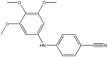 4-[(3,4,5-trimethoxyphenyl)amino]benzonitrile Struktur