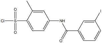 4-[(3-iodobenzene)amido]-2-methylbenzene-1-sulfonyl chloride