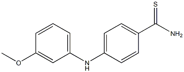 4-[(3-methoxyphenyl)amino]benzene-1-carbothioamide