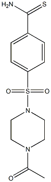 4-[(4-acetylpiperazine-1-)sulfonyl]benzene-1-carbothioamide