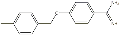 4-[(4-methylbenzyl)oxy]benzenecarboximidamide Structure