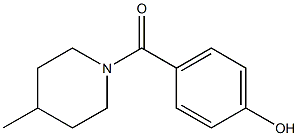 4-[(4-methylpiperidin-1-yl)carbonyl]phenol Structure