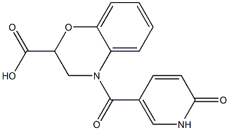 4-[(6-oxo-1,6-dihydropyridin-3-yl)carbonyl]-3,4-dihydro-2H-1,4-benzoxazine-2-carboxylic acid