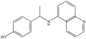 4-[1-(quinolin-5-ylamino)ethyl]phenol
