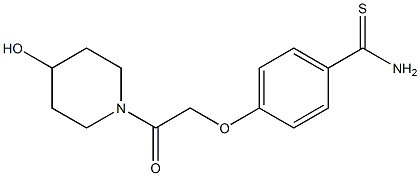 4-[2-(4-hydroxypiperidin-1-yl)-2-oxoethoxy]benzenecarbothioamide|