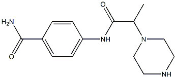 4-[2-(piperazin-1-yl)propanamido]benzamide