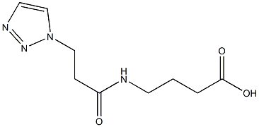 4-[3-(1H-1,2,3-triazol-1-yl)propanamido]butanoic acid|