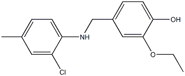 4-{[(2-chloro-4-methylphenyl)amino]methyl}-2-ethoxyphenol Structure