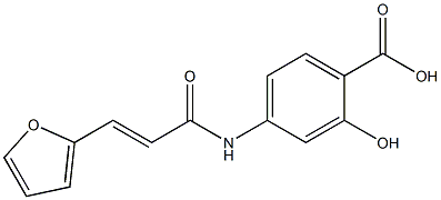 4-{[(2E)-3-(2-furyl)prop-2-enoyl]amino}-2-hydroxybenzoic acid