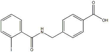 4-{[(2-iodophenyl)formamido]methyl}benzoic acid Struktur