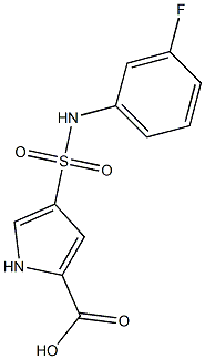 4-{[(3-fluorophenyl)amino]sulfonyl}-1H-pyrrole-2-carboxylic acid