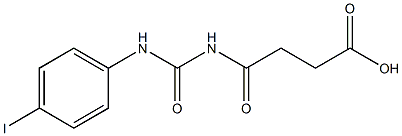4-{[(4-iodophenyl)carbamoyl]amino}-4-oxobutanoic acid Structure