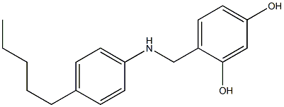 4-{[(4-pentylphenyl)amino]methyl}benzene-1,3-diol