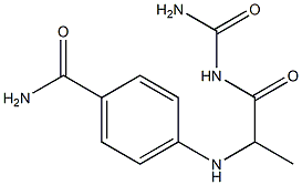 4-{[1-(carbamoylamino)-1-oxopropan-2-yl]amino}benzamide