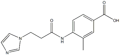 4-{[3-(1H-imidazol-1-yl)propanoyl]amino}-3-methylbenzoic acid Structure