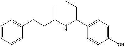 4-{1-[(4-phenylbutan-2-yl)amino]propyl}phenol|