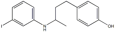 4-{3-[(3-iodophenyl)amino]butyl}phenol Struktur