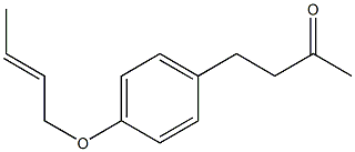 4-{4-[(2E)-but-2-enyloxy]phenyl}butan-2-one Struktur