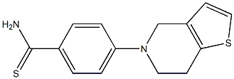4-{4H,5H,6H,7H-thieno[3,2-c]pyridin-5-yl}benzene-1-carbothioamide Structure