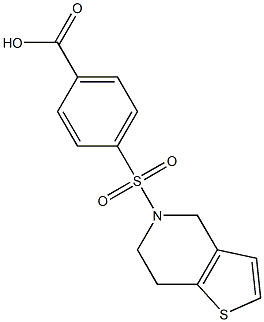 4-{4H,5H,6H,7H-thieno[3,2-c]pyridine-5-sulfonyl}benzoic acid|